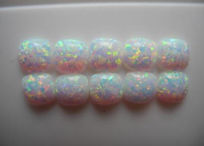 China Opal-Cabochone schnitt Labor geschaffene lose Edelstein-Runde, 3mm x 3mm zu verkaufen