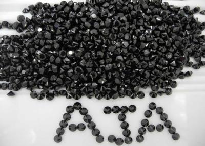 China Untreated Natural Black Spinel Round Loose For Jewellery Settings for sale