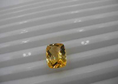 China Yellow Square Natural Citrine Gemstones For Jewelry Settings for sale