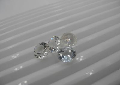 China Colorless 3mm White Topaz Gemstone 0.12cts For Jewelry Setting for sale