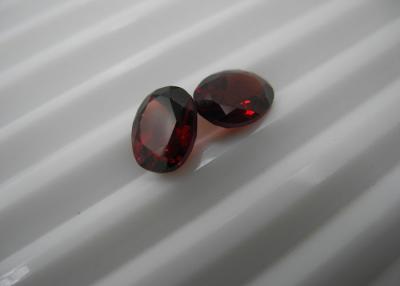 China Forma oval de la joyería roja del granate de Rhodolite con el corte normal de Facted en venta