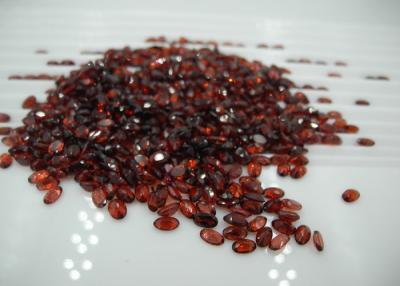 China Round Untreated Red Garnet Gemstones For Jewelry Setting for sale