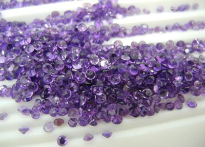 China 2.5mm runde purpurrote natürliche Amethyst-Steine für lose Edelstein-Anhänger zu verkaufen