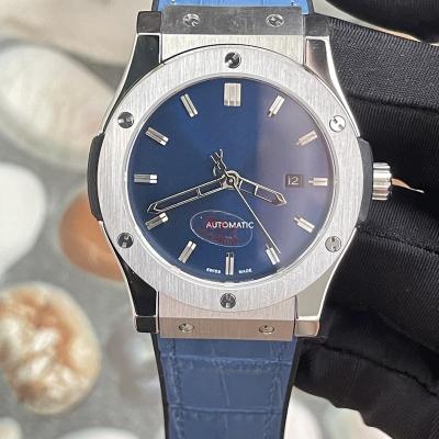 China Mens HU Customized Luxury Automatic Mens Mechanical Watch Sport Stainless Steel Mineral Glass for sale