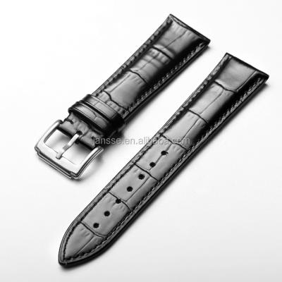 China Wholesale itlay leather watch strap high qualiy handmade cow leather flexible watch band for sale