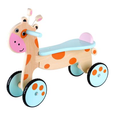 China Study Pretend Walker Toys Car Balancing Kids Fawn Tricycle Madera Wooden Juguetes Wholesale Baby Bicycle Toys Toy Cars China for sale