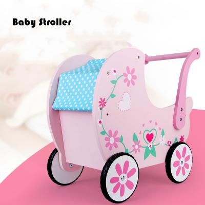 China Baby walker toys China wholesale kids car wheeled cart safety amusement wooden walking educational juguetes from madera for children for sale