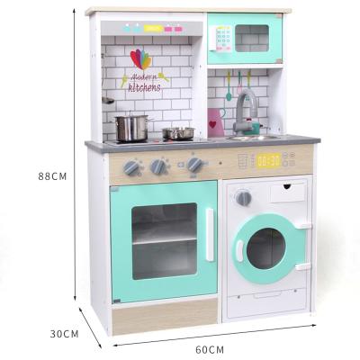 China Yiwu Eco-Friendly Toys New Pretend Play Kids Role Play Wooden Toy Set Cooking Game Wooden Educational Kitchen Toys for sale