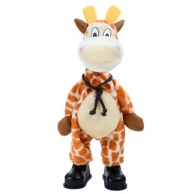 China Wholesale Cute Eco-friendly Cute Stuffed Animals Fun Stuffed Animals Yiwu Toys Plush Dance Dancing Toys Giraffe for sale