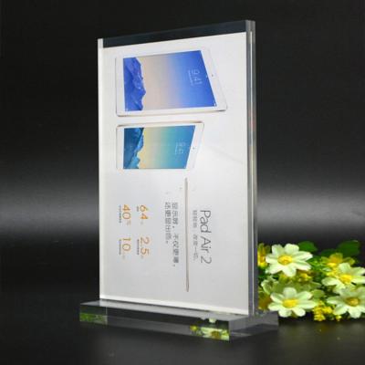 China Top Grade Acrylic With High Transparent Customized Size Sign Holder Card Show Clear Plastic Table A4 Acrylic Top Grade Acrylic With High Transparent Accepted Newstar for sale