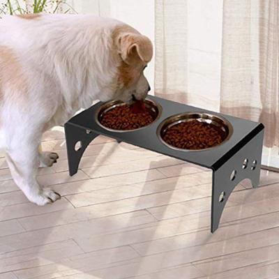 China Sustainable Custom Acrylic Cats And Dogs Pet Bowl Food Feeder Bowl for sale