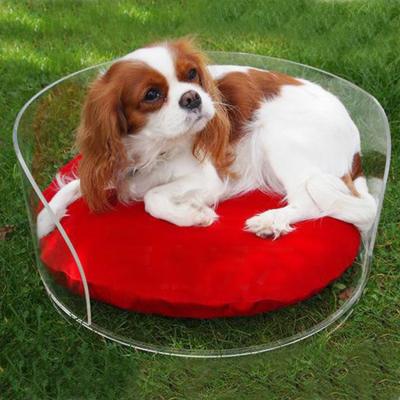 China Wholesale High Quality Multi-Function Waterproof Luxury Acrylic Outdoor Storage Pet Living Room Washable Dog Bed for sale