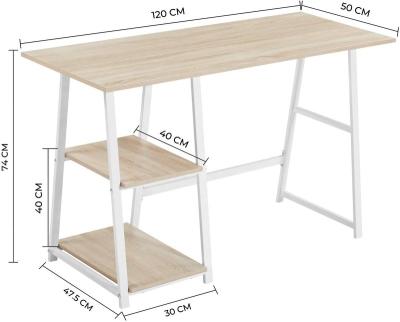 China Other Modern Simple Metal Desk Industrial Wood Table Computer Desk For Office Home for sale