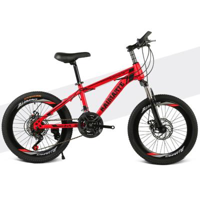 China Factory supply ride 20 inch suspension mountain bike 21 speed carbon steel mtb kids mountain bike for sale