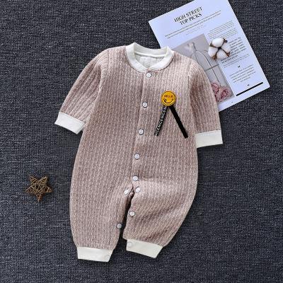 China Hot Sale 100% Cotton Long Sleeve Jumpsuit Clothing Newborn Baby Boy Winter Clothes Baby Rompers for sale