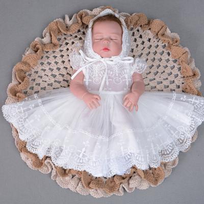 China Washable summer veil princess birthday white wedding babies' dresses for special occasions for sale