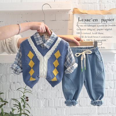 China Spring New Breathable Wholesale Autumn Mister Matched Wear Baby Boy Newborn Children Clothing Sets In Bulk for sale