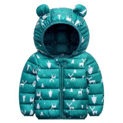 China High Quality Anti Shrink Breathable Soft Baby Hooded Jacket Cartoon Printed For Outwear Boys Girls Anorak Coats for sale