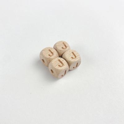 China Hot Selling DIY Amazon Leters Wooden Beads Beads Wooden Beads Necklace Accessories Bracelet Accessories for sale