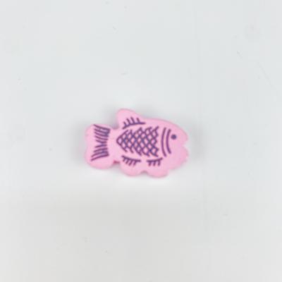 China Colorful Handmade DIY Accessory Cartoon Earrings Diy Accessories Engraving Wooden Fish Beaded for sale