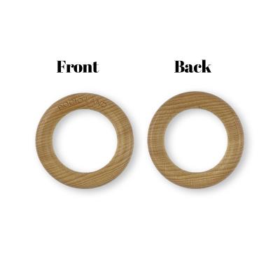 China Europe 6Cm Diy Circle Unfinished Natural Wooden Rings Opens Wood Rings For Craft Decoration for sale