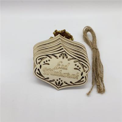 China Small European wooden pendant crafts - Islamic Eid al-Fitr style of 10 pieces of Eid al-Fitr for sale