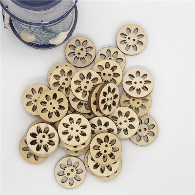 China 2 viable handmade letters of holes around wooden sewing buttons for sale