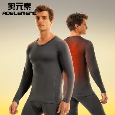 China Breathable Men's Thermal Underwear Boys One-Piece Plush Thickened Cold Proof Shirt Base Coat Base Inner Autumn And Winter for sale