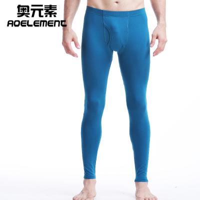 China Wholesale Custom Thermal Cotton Breeches Gaiters Youth Boy Fashion Trend Fitted Slim Thermal Long Pants Men For Men Long John Pants for sale