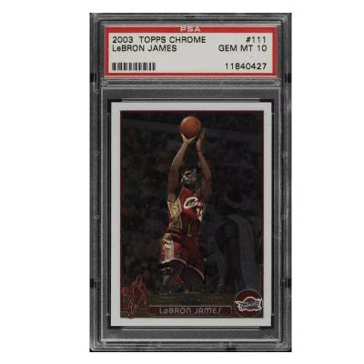 China Style Basketball Sports Trading Card Holder PSA Hard Plastic Clear Grade Basketball for sale