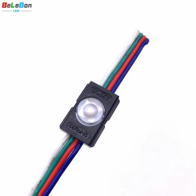 China 6-10cm Depth Channel And Light Box Letter DC12V 5050 Lens Single RGB Led Module 1 Led Chip Small Mini RGB LED Module Lights For Signs for sale