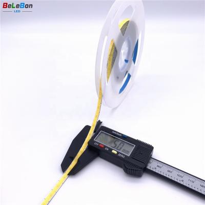 China Mini PCB Size 3mm 5mm Width CRI90 Flexible LED Home Hotel DC12V DC24V Cob decotative FOB Strip Light for sale