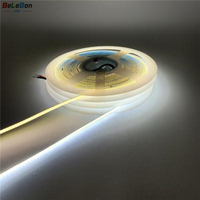 China Hot Sale 12V 24V 2200K 2700K 3000K 4000K 4500K 5000K 6000K 9000K Hotel Linear Flexible COB LED Strip Light Strip For Decoration for sale