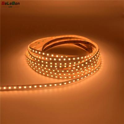 China Hotel DC12V DC24V 8mm Width 2835 120leds/m 1700K 1800K 2000K 2200K 2300K 2700K 3000K Amber Gold Yellow Orange Color Led Strip for sale