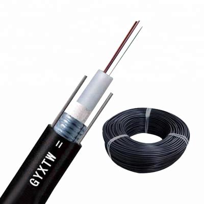 China PE or Outdoor FTTH Cores GYXTW Fiber Optic Cables 4 6 8 12 to 24 48 96 for sale