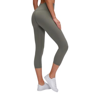 China Best Breathable China Factory Amazon Ebay Manufacturer Direct Premium Quality Yoga Legging Capri Pants OEM ODM Lulu Lemon Supplier for sale