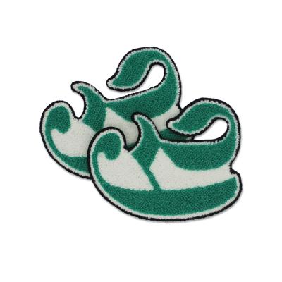 China Viable Wholesale Custom Towel Embroidery Iron On Letters Chenille Patches for sale