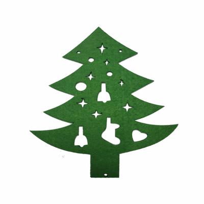 China Recyclable Christmas Decoration Hanger Felt Christmas Tree Ornament for sale