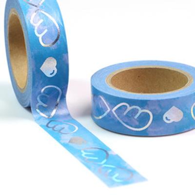 China Waterproof Colorful Custom Printed Masking Tape , Waterproof Custom Make Washi Tape Adhesive Paper And Film for sale