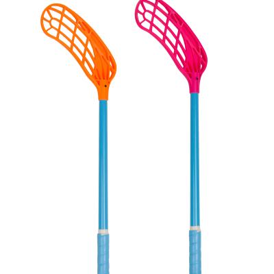 China Carbon shaft blade new after IFF lightest high quality carbon aluminum floorball hockey stick with different color blade for sale