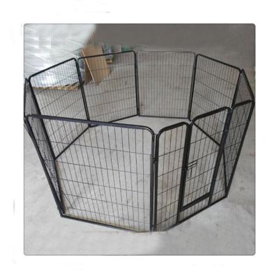 China Metal Dog Puppy Rabbit Playpen Run Cage 8 Viable Animals Cage Enclosure Sided Training Pen for sale