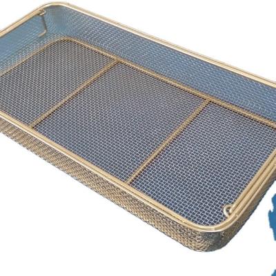 China Sustainable Stainless Steel Wire Mesh Kitchen Cooking Basket / Deep Frying Chicken Frying Basket / Fried Basket for sale