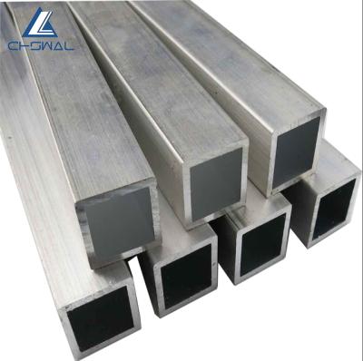 China Industrial fields 6061 6063 t6 aluminum alloy extruded aluminum square hollow profile tube pipe for sale