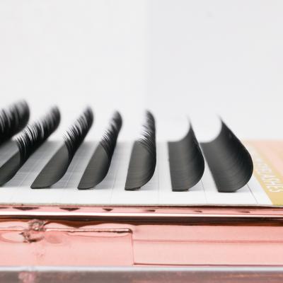 China Natural Good Quality Long Ellipse 0.10 0.15 Split Lash Shaped Natural Ellipse Flat Eyelash For Free Samples for sale