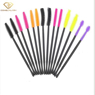 China Angular Blush Wholesale Disposable Silicone Mascara Brushes Wand Silicone Eyelash Brushes for sale