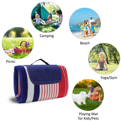 China Outdoor Foldable Picnic Blanket Extra Large Sand Proof And Waterproof Portable Beach Mat, Outdoor Camping Picnic Mat Folding Beach Mat for sale