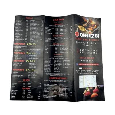 China Custom Foldable Commercial Office Window Display Poster Booklet Flyer Flyer Printing for sale