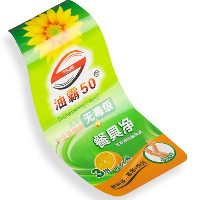 China Waterproof custom die cut printing product brand logo sticker sheet waterproof packaging labels for bottle for sale