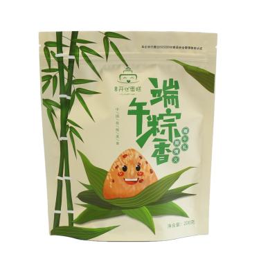 China High Grade Moisture Proof Fashion Food Packaging Custom Printing Printing Can Be Resealed Backing Up Bag Zipper Aluminum Foil Bag for sale