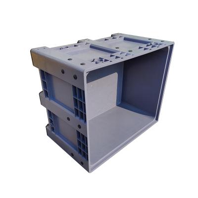 China Solid Plastic Collapsible Plastic Folding Box 1200x1000x810mm Pallet Box Pallet Case for sale